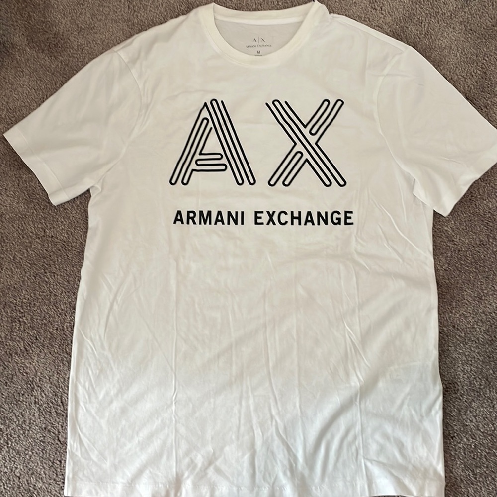 White Armani Exchange Tee